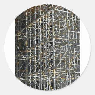 Pegatina Redonda Scaffolding