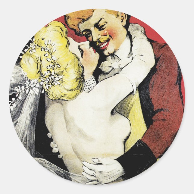 Pegatina Redonda Scala ~ Enfin, Seuls! (Anverso)