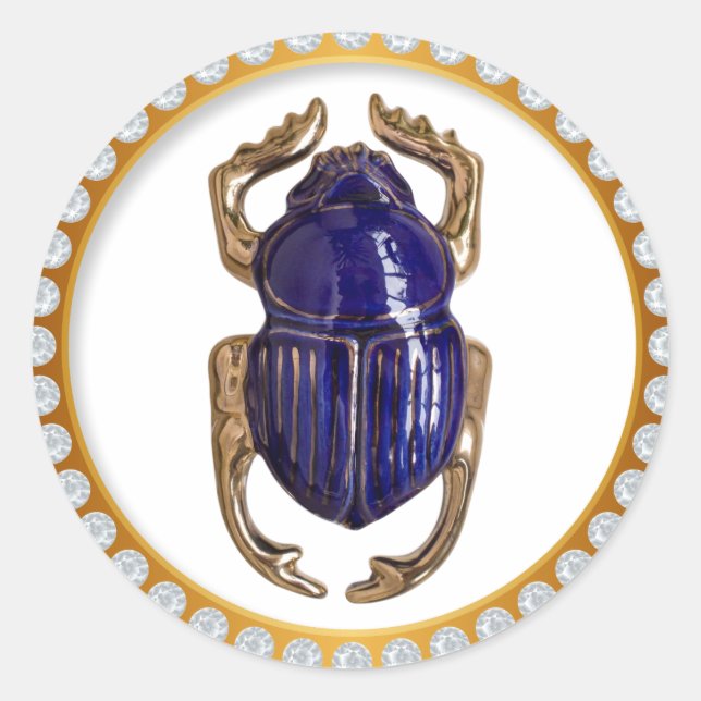 Pegatina Redonda Scarab souvenir (Anverso)
