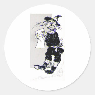 Pegatina Redonda Scarecrow