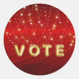 Pegatina Redonda Scarlet Starlight Cascade Vote