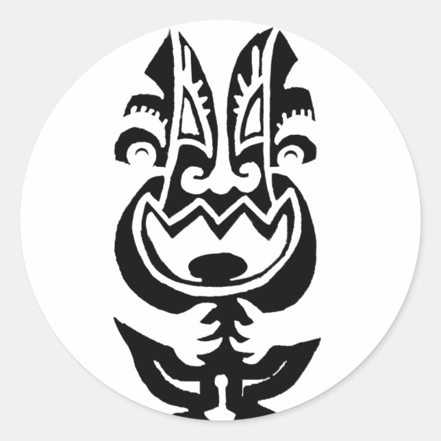 Pegatina Redonda Scary Cute (Anverso)