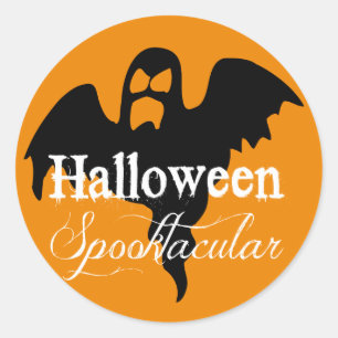 Pegatina Redonda Scary Ghost Halloween Spooktacular