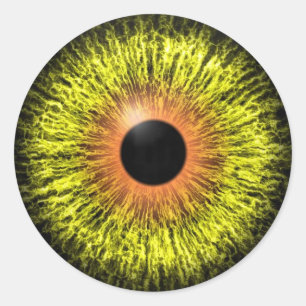 Pegatina Redonda Scary Halloween Eyeball