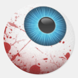 Pegatina Redonda Scary Halloween Eyeball