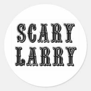 Pegatina Redonda Scary Larry