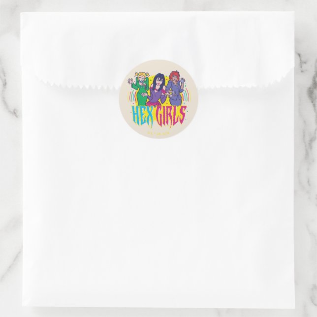 Pegatina Redonda Scooby-Doo | Chicas hexadecimales (Bolso)