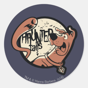 Pegatina Redonda Scooby-Doo "colas frecuentadas "