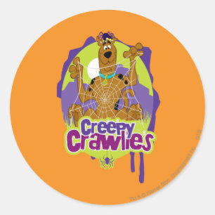 Pegatina Redonda Scooby-Doo Crawlies