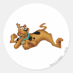 Pegatina Redonda Scooby-Doo mintiendo
