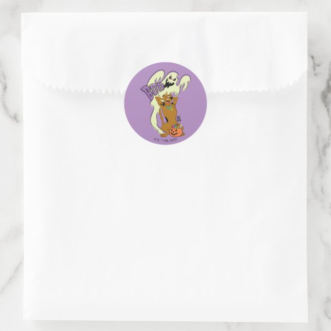 Pegatina Redonda Scooby-Doo | Scooby-Doo Boo (Bolso)