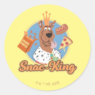 Pegatina Redonda Scooby-Doo Snac-King