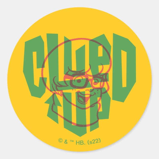 Pegatina Redonda Scooby-Doo | Velma Clued Up (Anverso)