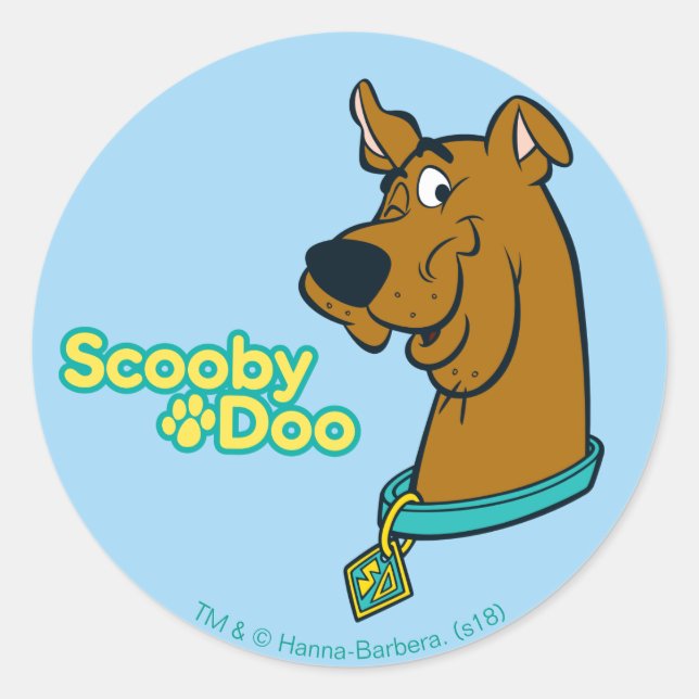 Pegatina Redonda Scooby-Doo Winking (Anverso)