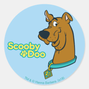 Pegatina Redonda Scooby-Doo Winking
