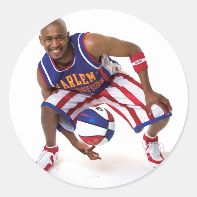 Pegatina Redonda Scooter entre las piernas (Anverso)