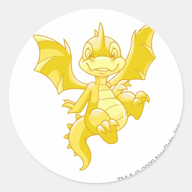 Pegatina Redonda Scorchio Gold (Anverso)