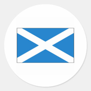 Pegatina Redonda Scotland FLAG International