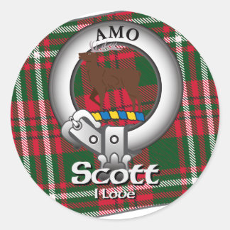 Pegatina Redonda Scott Clan