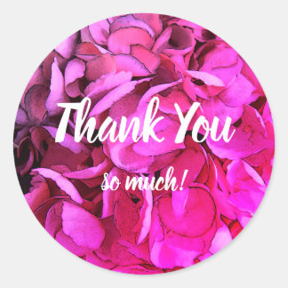 Pegatina Redonda Script Escrito A Mano Muchas Gracias! Etiquetas