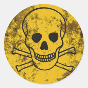 Pegatina Redonda scull