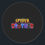 Pegatina Redonda Sder Brother Shirt Birthday Family Funny Halloween<br><div class="desc">Sder Brother Shirt Birthday Family Funny Halloween Costume</div>