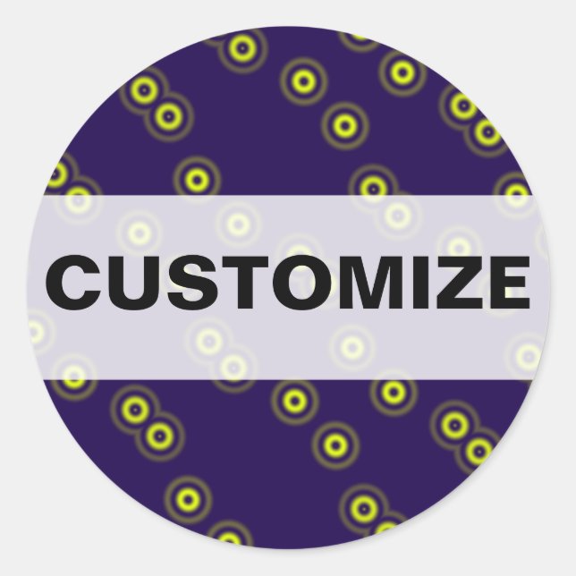 Pegatina Redonda Se acercan los gérmenes (Anverso)