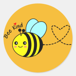 Pegatina Redonda Sé Amable