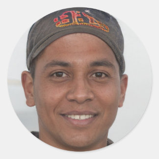 Pegatina Redonda Sé amable