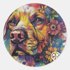 Pegatina Redonda Sé Amigable... Pegatinas