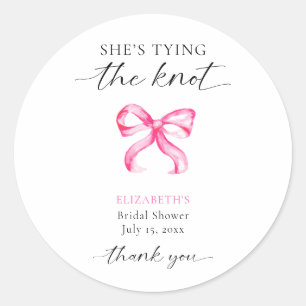 Pegatina Redonda Se Casa Bridal Shower Personalizado