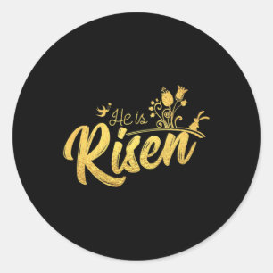 Pegatina Redonda Se Critica Por El Traje De Pascua