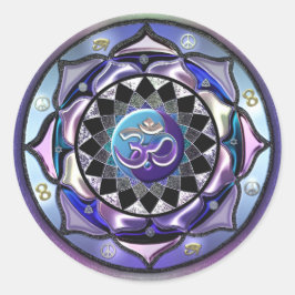 Pegatina Redonda Sé Guay. Ser el cambio