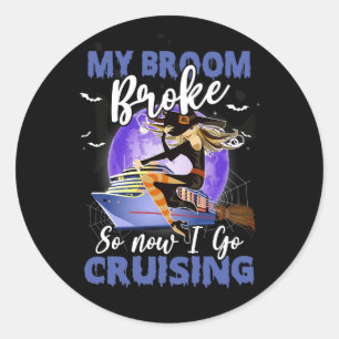 Pegatina Redonda Se Me Rompió La Bambla Así Que Voy A Cruzar La Bru