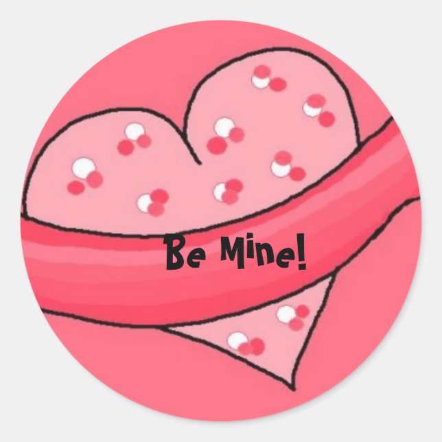 Pegatina Redonda ¡Sé Mío! - stickers (Anverso)