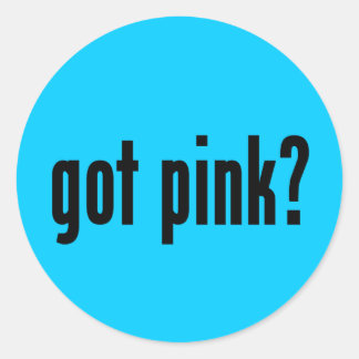 Pegatina Redonda ¿se puso rosado?