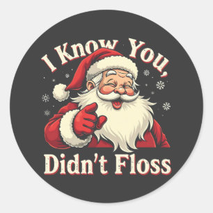 Pegatina Redonda Sé que no abandonaste a Dentist Dental Santa