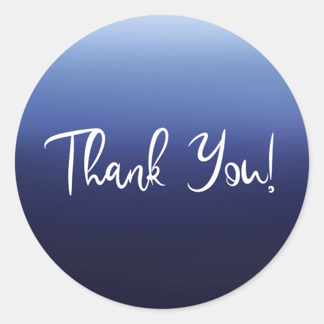 Pegatina Redonda Sea Ocean Blue Modern Minimal Beach Bridal Shower (Anverso)