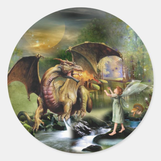 Pegatina Redonda Seamos amigos (Anverso)