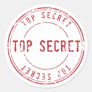 Pegatina Redonda Secreto superior