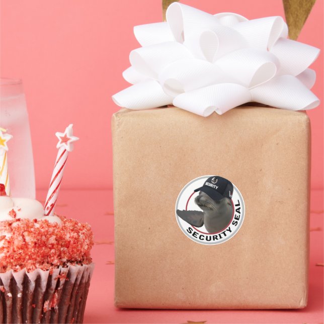 Pegatina Redonda Security Seal Round Sticker (Fiesta)