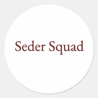 Pegatina Redonda Seder Squad Sticker, Passover Sticker, Jewish