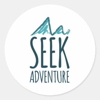 Pegatina Redonda Seek Adventure