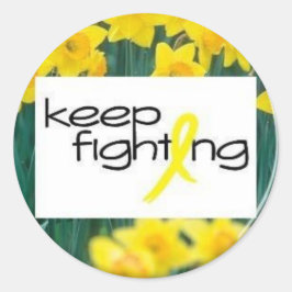 Pegatina Redonda Seguir luchando
