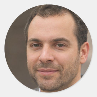 Pegatina Redonda Seguir persiguiendo al sol