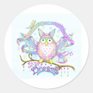 Pegatina Redonda Seguir tus sueños