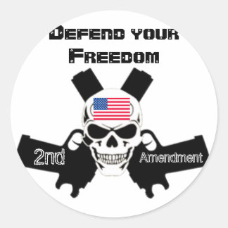 Pegatina Redonda segunda enmienda