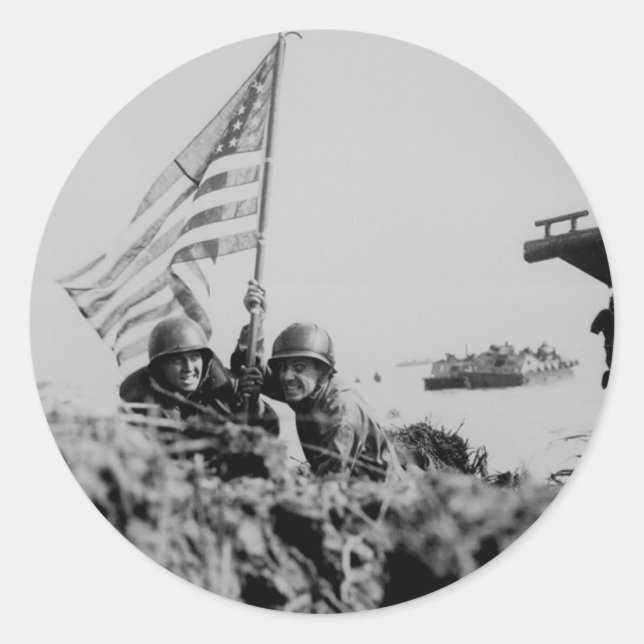 Pegatina Redonda Segunda Guerra Mundial (Anverso)