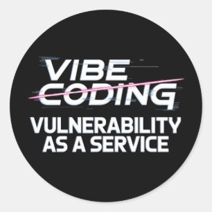 Pegatina Redonda seguridad de la red de hackers de ciberseguridad