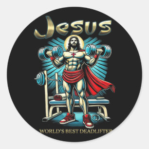 Pegatina Redonda Seis Pack Jesús Mundo Mejor Muerte Chr Cristiano